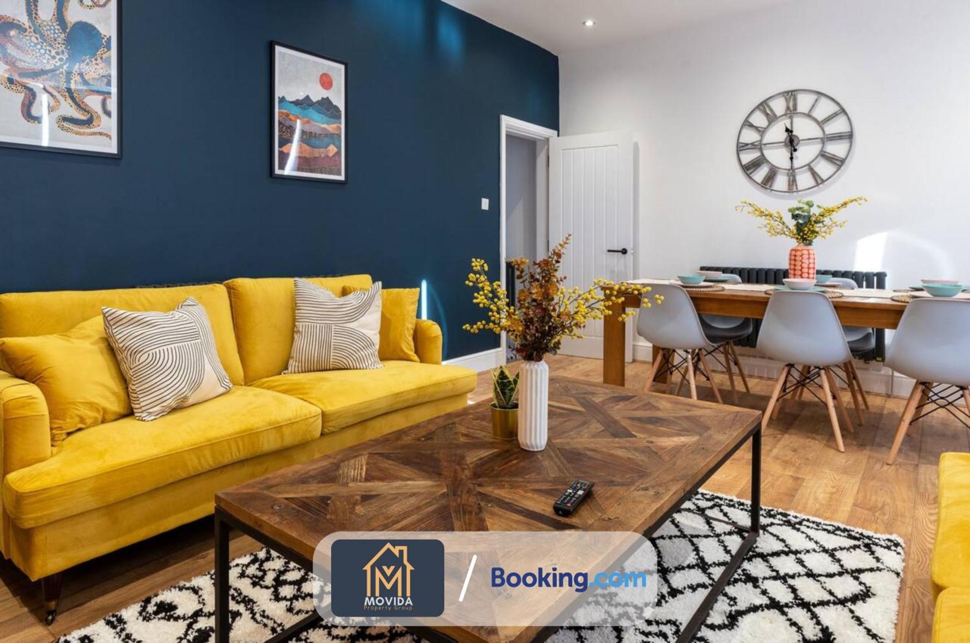 Central Elegant Three Bed Duplex By Movida Property Group Short Lets & Serviced Accommodation 哈罗盖特 外观 照片
